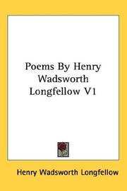 Poems By Henry Wadsworth Longfellow V1