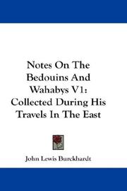 Notes On The Bedouins And Wahabys V1