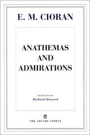 Anathemas and admirations