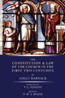 The constitution & law of the church in the first two centuries