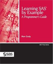 Learning SAS By Example: A Programmer's Guide PDF Download