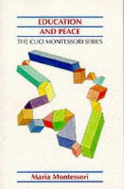 Education And Peace (Clio Montessori)