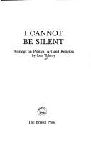 I cannot be silent