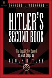 Hitler's second book