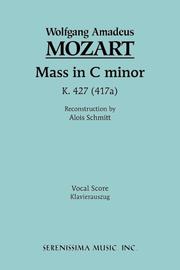 Mass in C minor, K. 427 - Vocal score