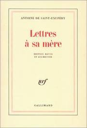 Lettres à sa mère