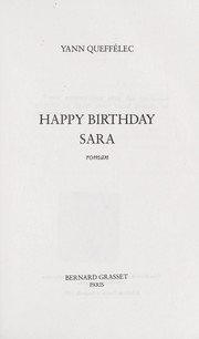 Happy birthday, Sara