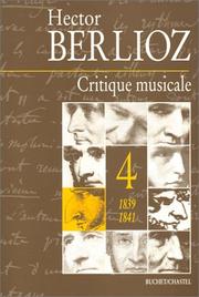 Critique musicale, volume 4