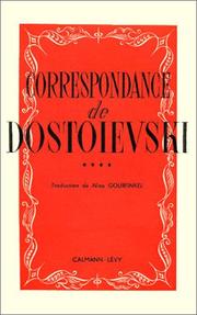 Correspondance de Dostoïevski, tome 4 (livre non massicoté)