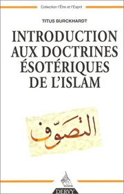 Introduction aux doctrines ésotériques de l'Islam