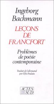 Leçons de Francfort