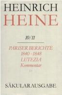 Heinrich Heine Sakularausgabe Band 10/11
