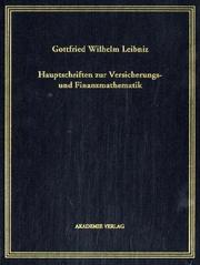 Hauptschriften zur Versicherungs- und Finanzmathematik