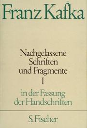 Nachgelassene Schriften und Fragmente I. In der Fassung der Handschriften