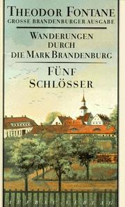 Wanderungen durch die Mark Brandenburg, 8 Bde., Bd.5, Fünf Schlösser