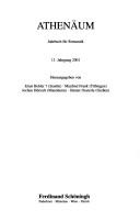 Athenäum, Jahrbuch für Romantik, 2001