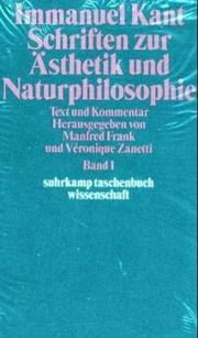 Schriften zur Ästhetik und Naturphilosophie. Text und Kommentar, 3 Bde