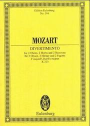 Divertimento in F Major, K. 213