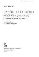 Historia de La Critica Moderna ( 1750-1950) Vol IV