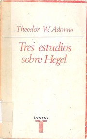 Tres estudios sobre Hegel
