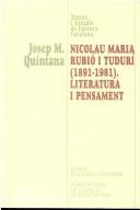 Nicolau Maria Rubió i Tudurí, 1891-1981