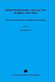 Phenomenology and the foundations of the sciences