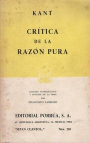 Critica de la razon pura