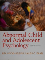 Cover of: Abnormal child and adolescent psychology