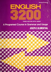 Cover of: English 3200