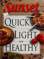 Cover of: Sunset quick, light and healthy