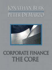 Cover of: Corporate finance