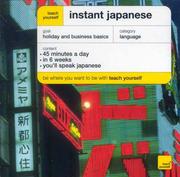 Cover of: Instant Japanese