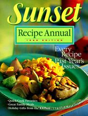 Cover of: Sunset Recipe Annual 1998 (Sunset Recipe Annual)