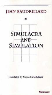 Cover of: Simulacra and simulation