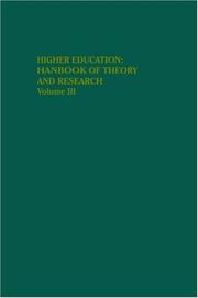 Cover of: Higher Education: Handbook of Theory and Research/Volume 1