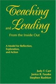 Cover of: Teaching and leading from the inside out