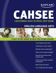 Cover of: Kaplan CAHSEE English-Language Arts: California High School Exit Exam