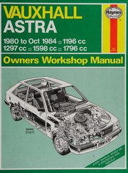 Cover of: Vauxhall Astra 1980-84 Owner's Workshop Manual