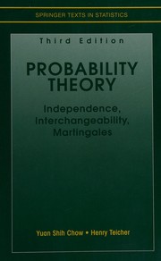 Cover of: Probability theory