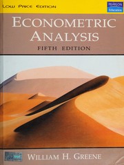 Cover of: Econometric Analysis