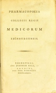 Cover of: Pharmacopoeia Edinburgensis