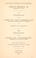 Cover of: Battle of Chickamauga, Ga., September 19-20, 1863: I. Organization of the Army of the Cumberland (commanded by Major-General W.S. Rosecrans) and return of casualties. II. Organization of the Army of Tennessee, (commanded by General Braxton Bragg.)