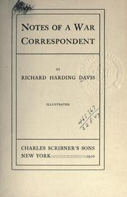 Cover of: Notes of a War Correspondent
