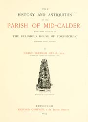 Cover of: The history and antiquities of the parish of Mid-Calder