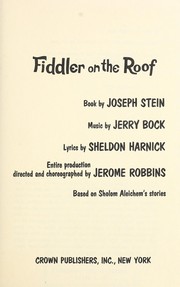 Cover of: Fiddler on the roof