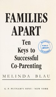 Cover of: Families apart
