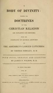Cover of: A body of divinity