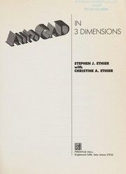 Cover of: AutoCAD in 3 dimensions