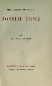Cover of: Joseph Howe