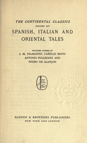 Cover of: Spanish, Italian and oriental tales